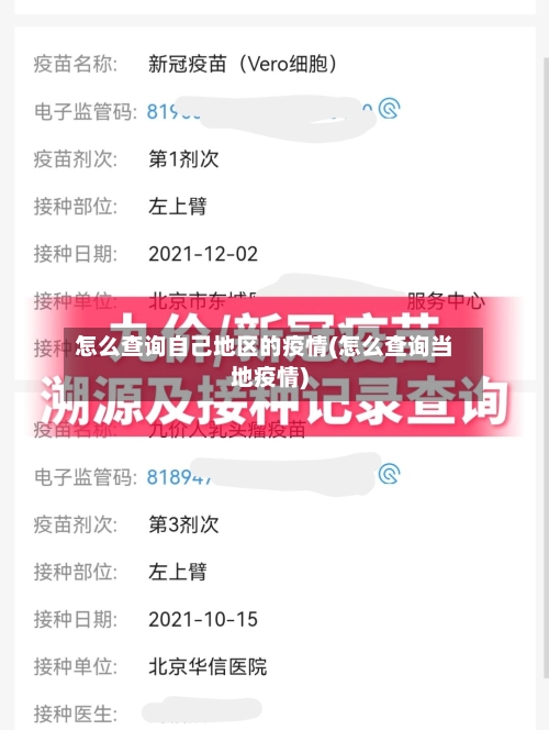 怎么查询自己地区的疫情(怎么查询当地疫情)-第2张图片