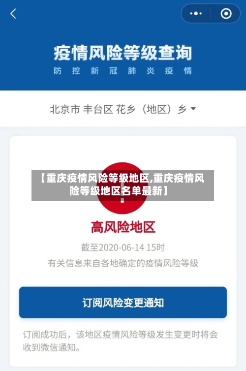 【重庆疫情风险等级地区,重庆疫情风险等级地区名单最新】