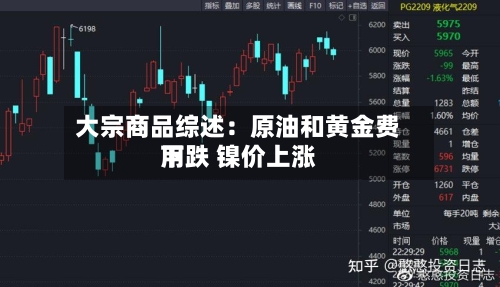 大宗商品综述：原油和黄金费用下跌 镍价上涨